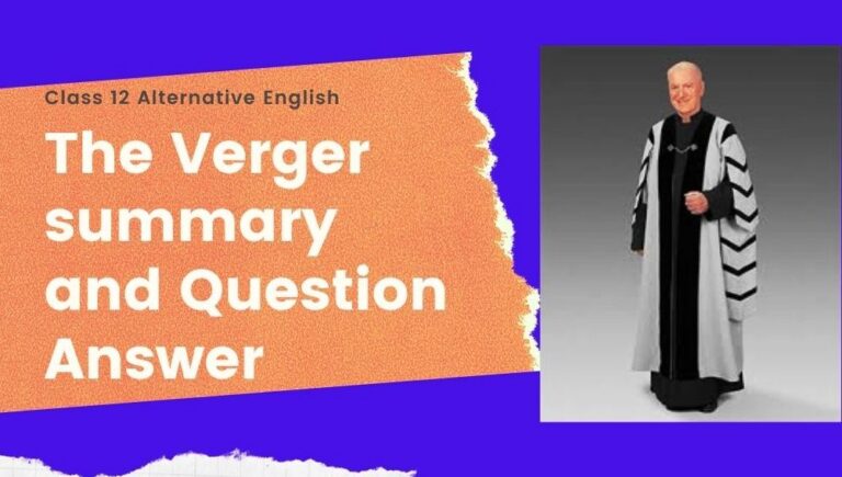 TheVerger summary and question answers