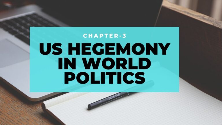 US HEGEMONY IN WORLD POLITICS