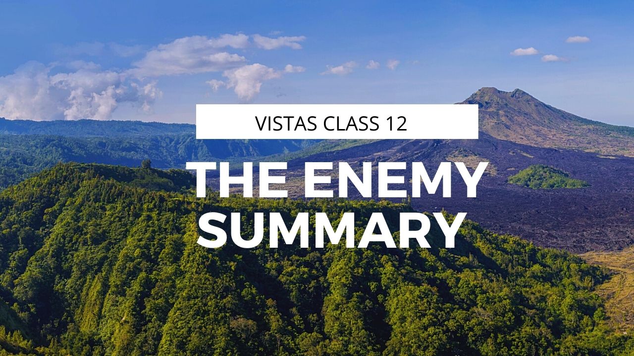 THE ENEMY SUMMARY CLASS 12 VISTAS