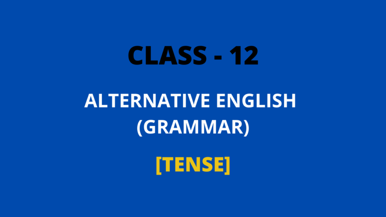 ALTERNATIVE ENGLISH GRAMMAR TENSE